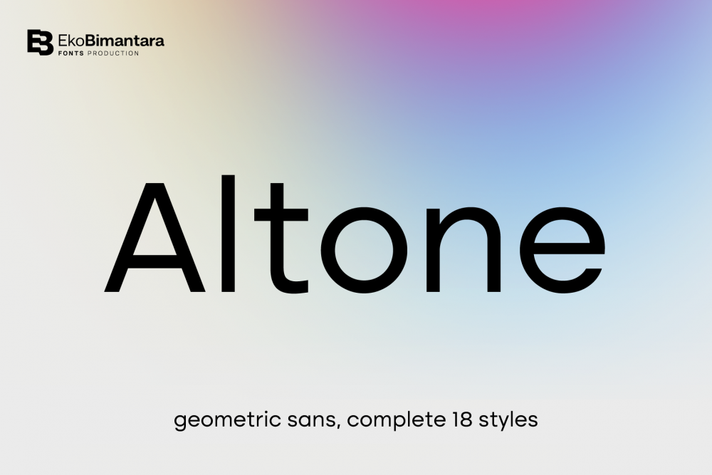 Altone – Geometric Font Family