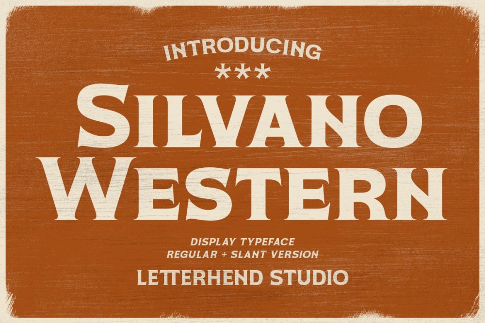 Silvano Western – Display Typeface