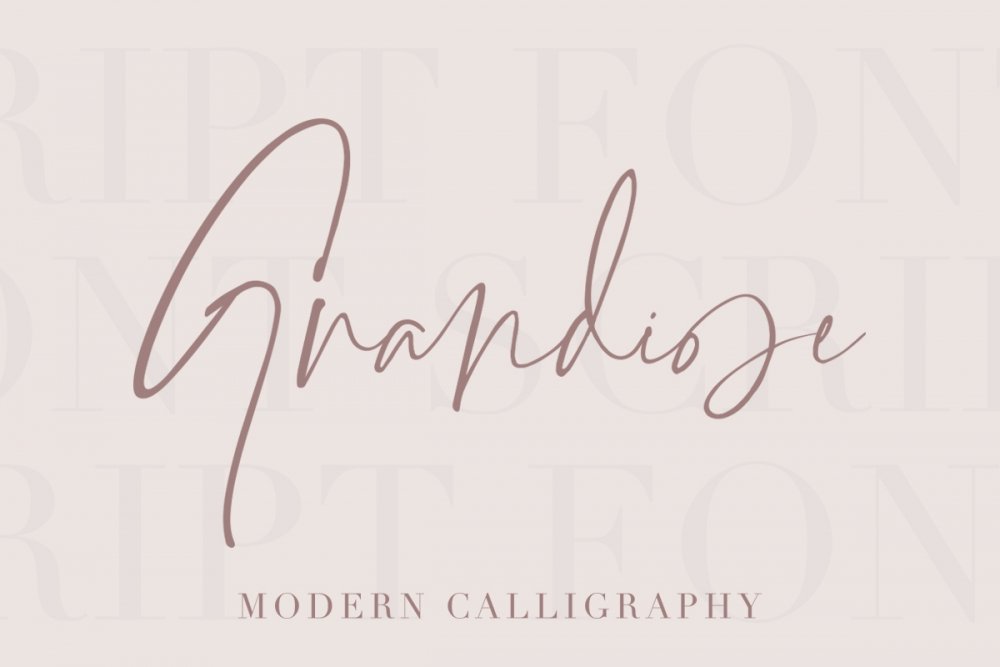 Grandiose – Stylish Signature Font