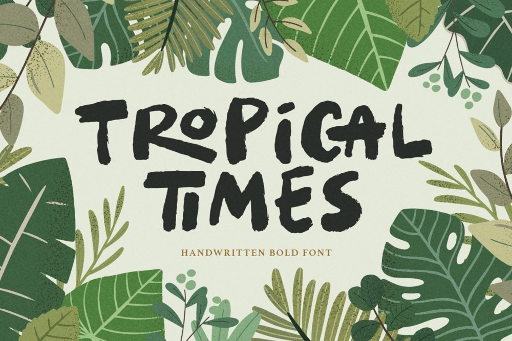 Tropical Times Summer Font