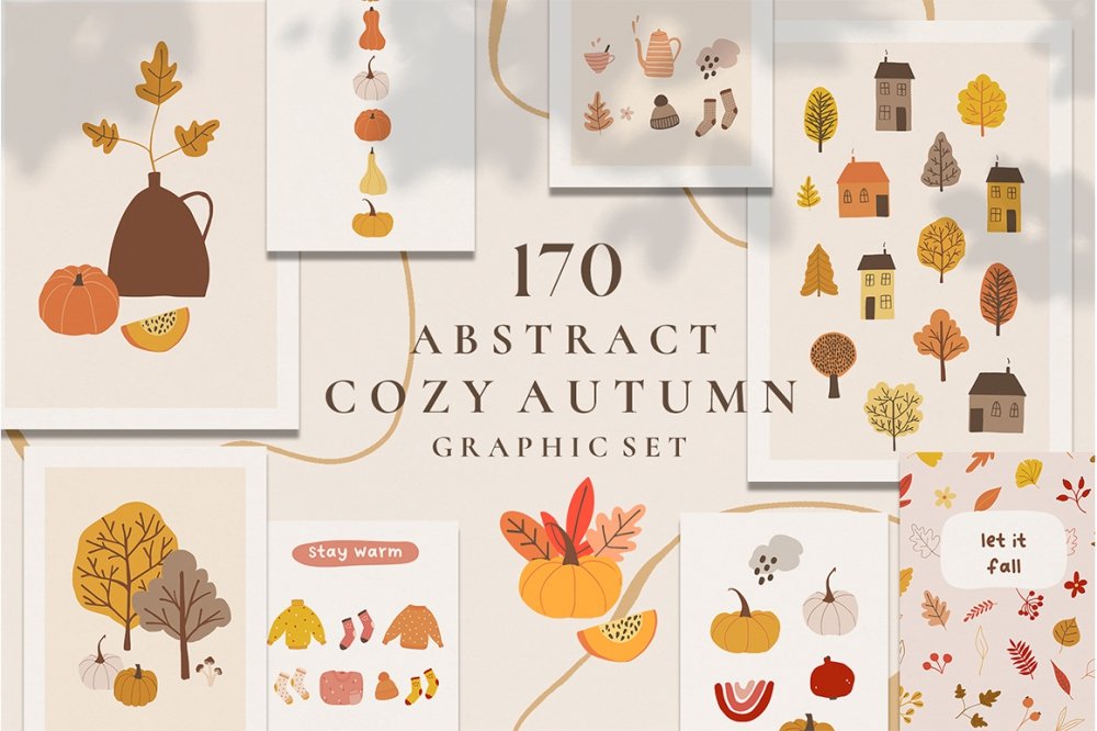 Best Autumn Clipart and Illustrations Sets - Design Cuts