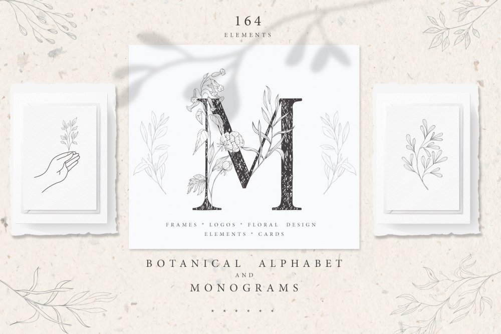 Botanical Alphabet & Monograms