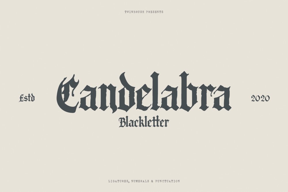 Candelabra - Fantasy Font