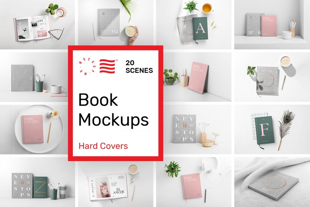 Hardcover Book Mockups