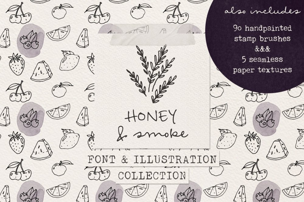 Honey and Smoke Font Collection