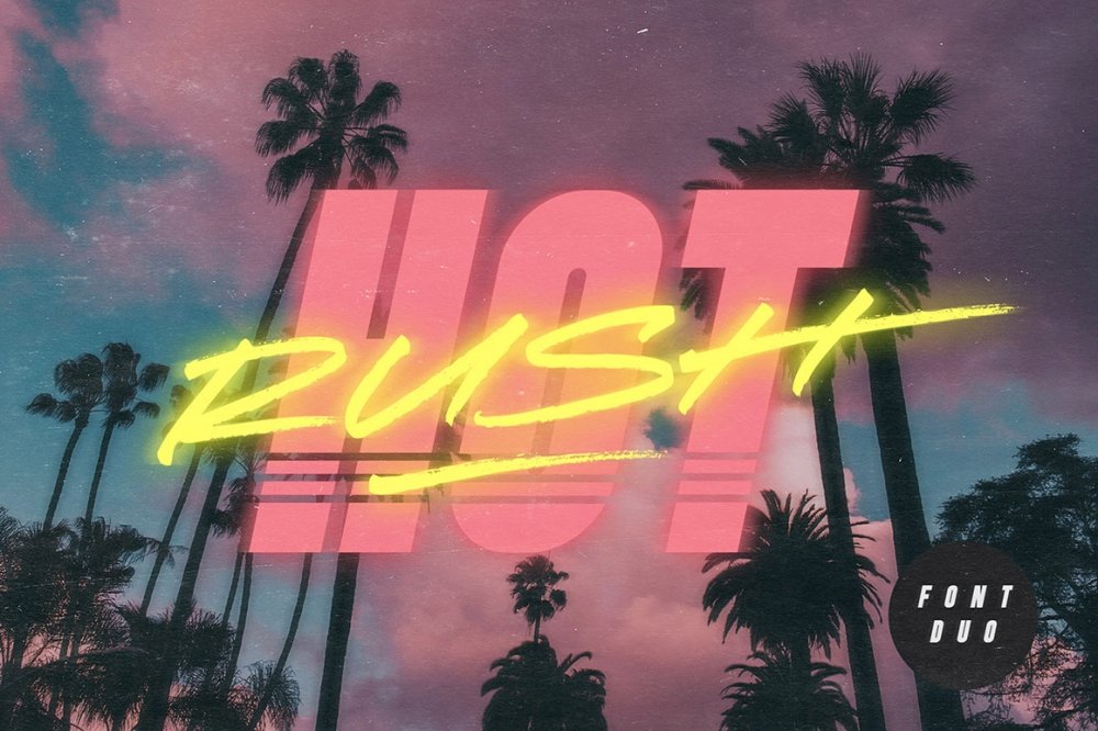 Hot Rush Summer Font