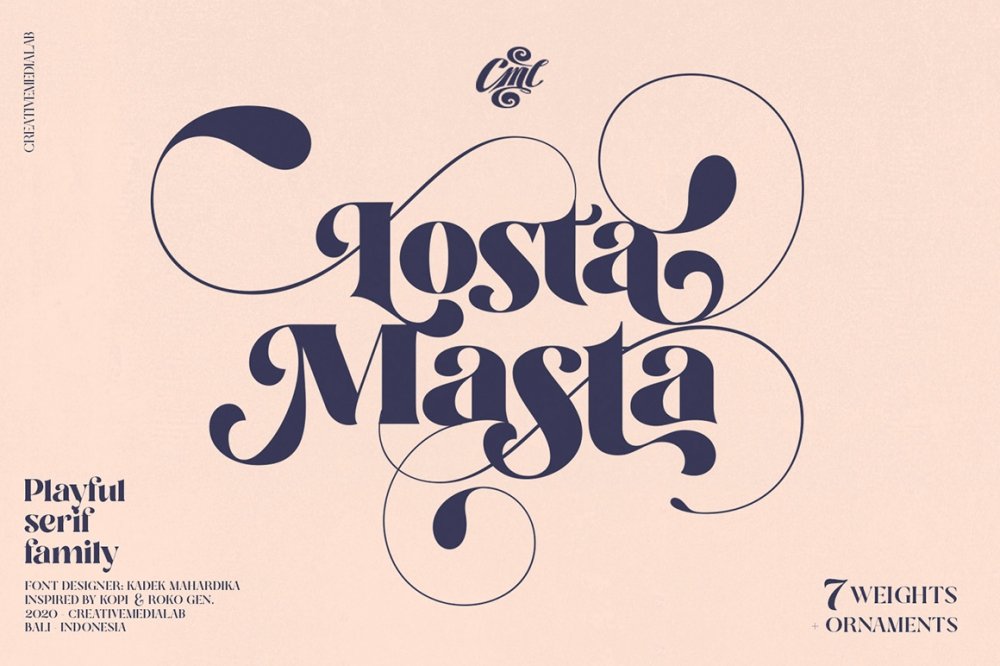 Losta Masta – Fun and Playful Retro Serif Family