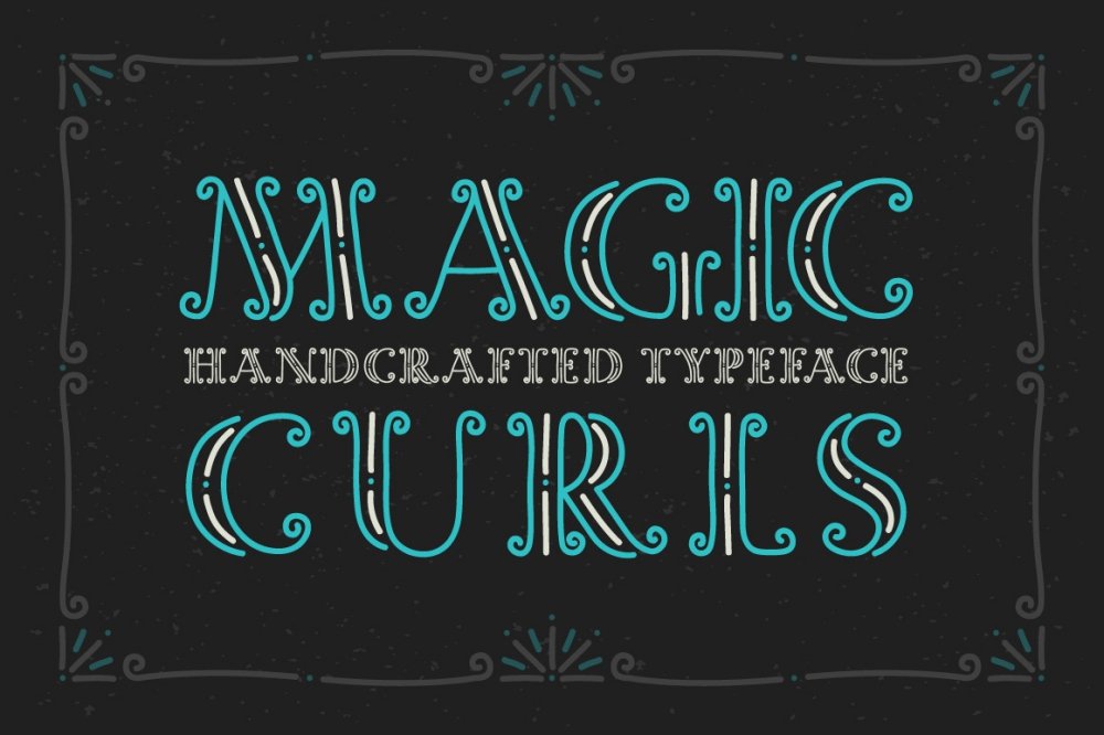 Magic Curls - Fantasy Font