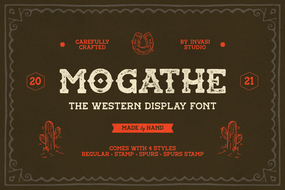 Mogathe – Western Font