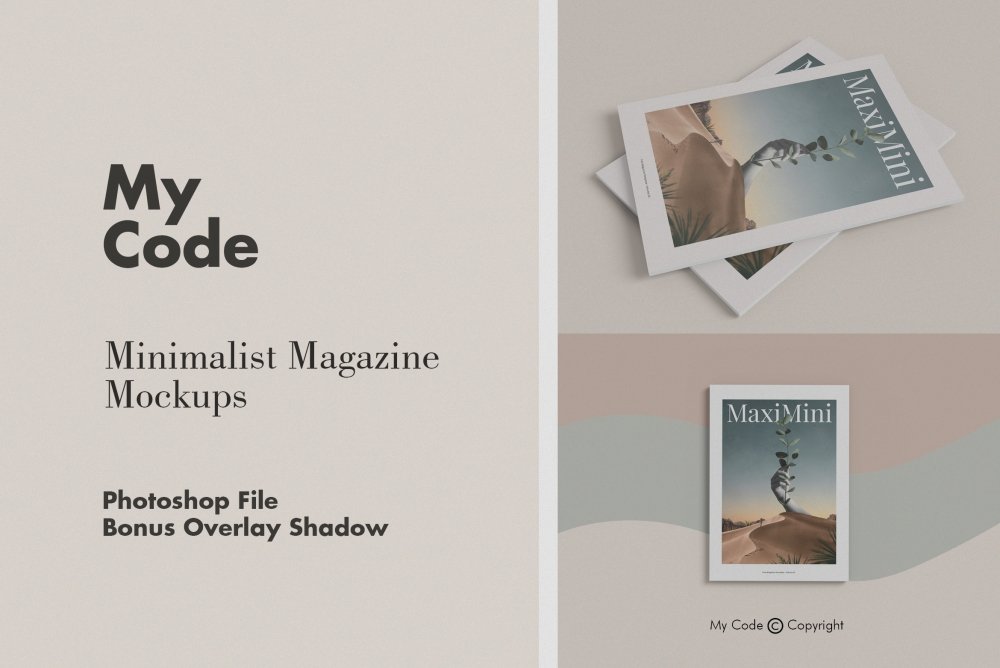 Minimalist Magazine Mockup Vol.2