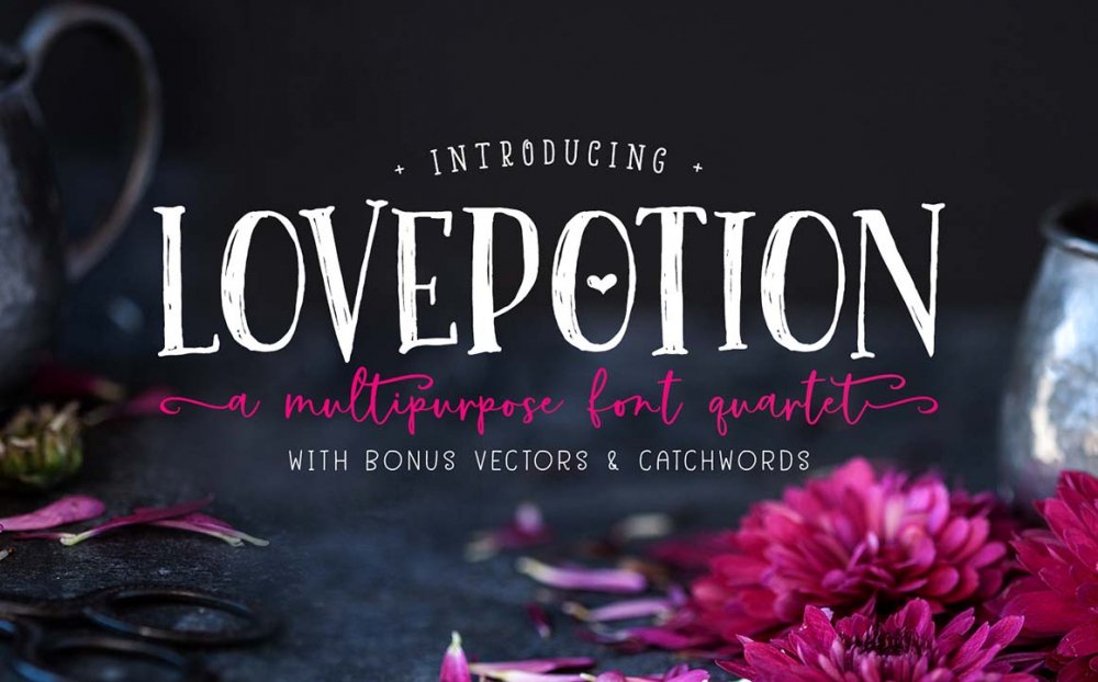 The Lovepotion Font Collection