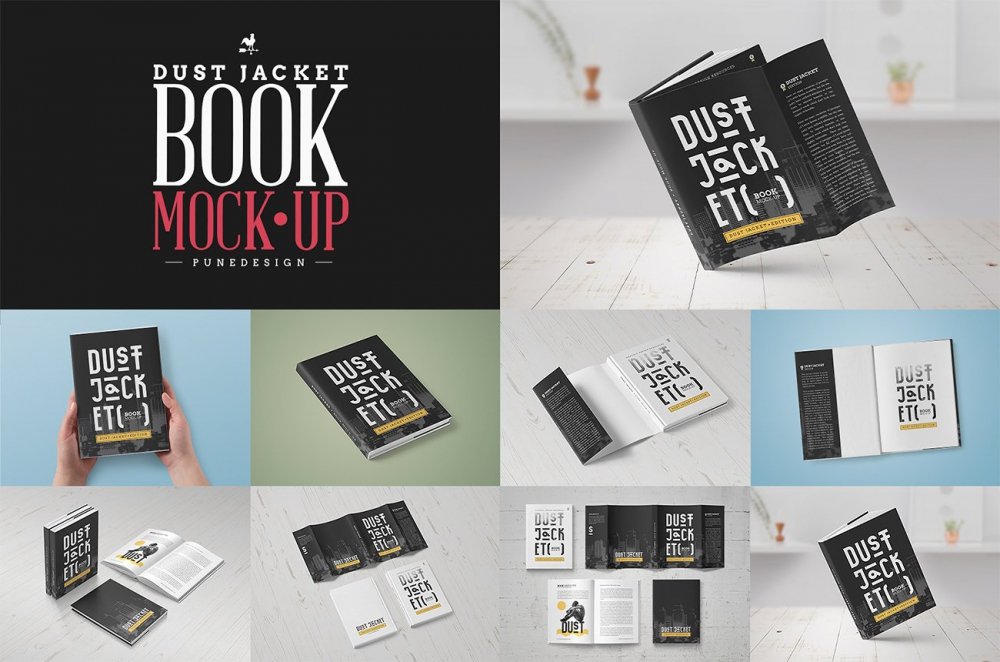 Book Mock-Up / Dust Jacket Edition