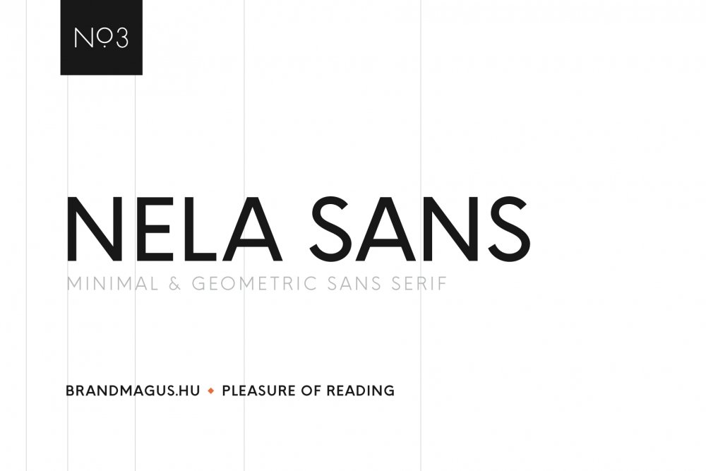 Nela Sans – Minimal & Geometric Sans Serif Family