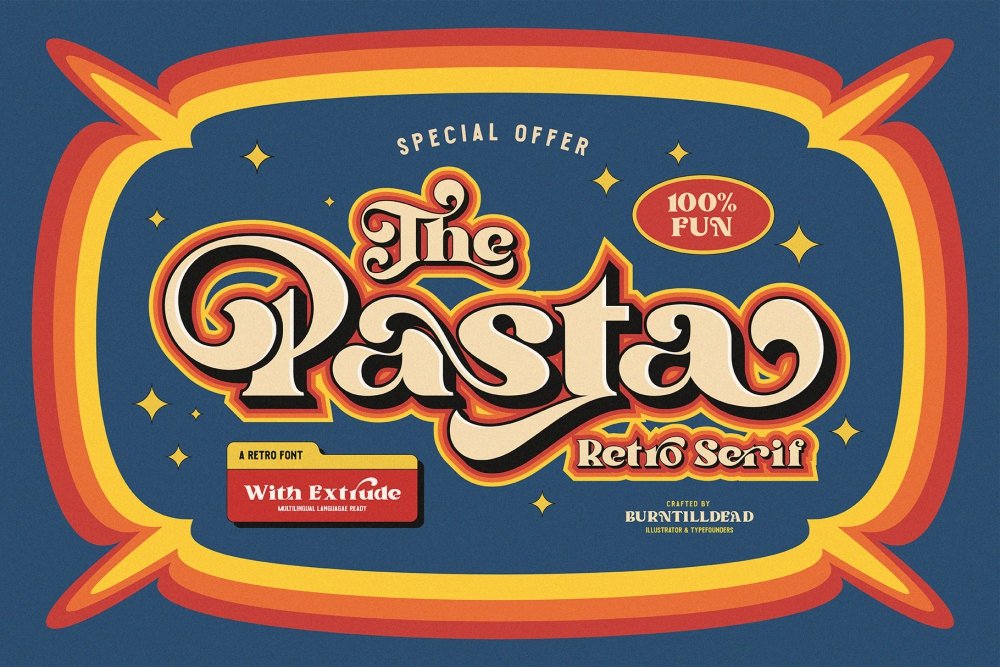 Pasta – Retro Serif Font