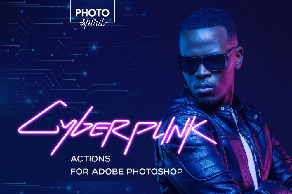 Cyberpunk Actions For Photoshop