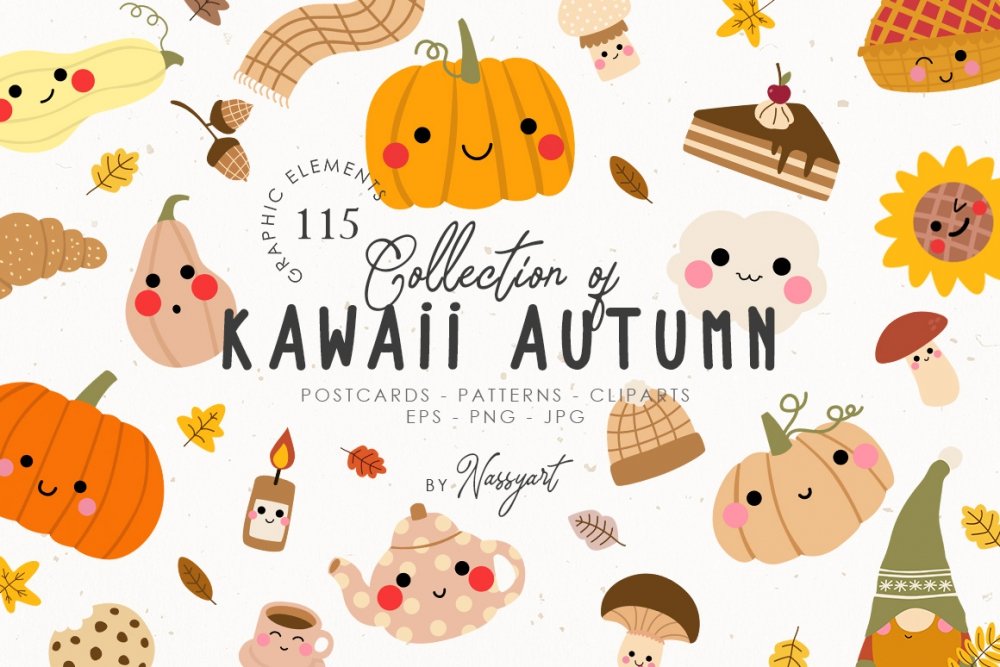 Autumn Kawaii Cozy Fall Set