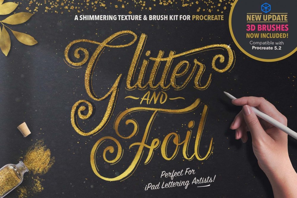 Glitter and Foil Kit for Procreate