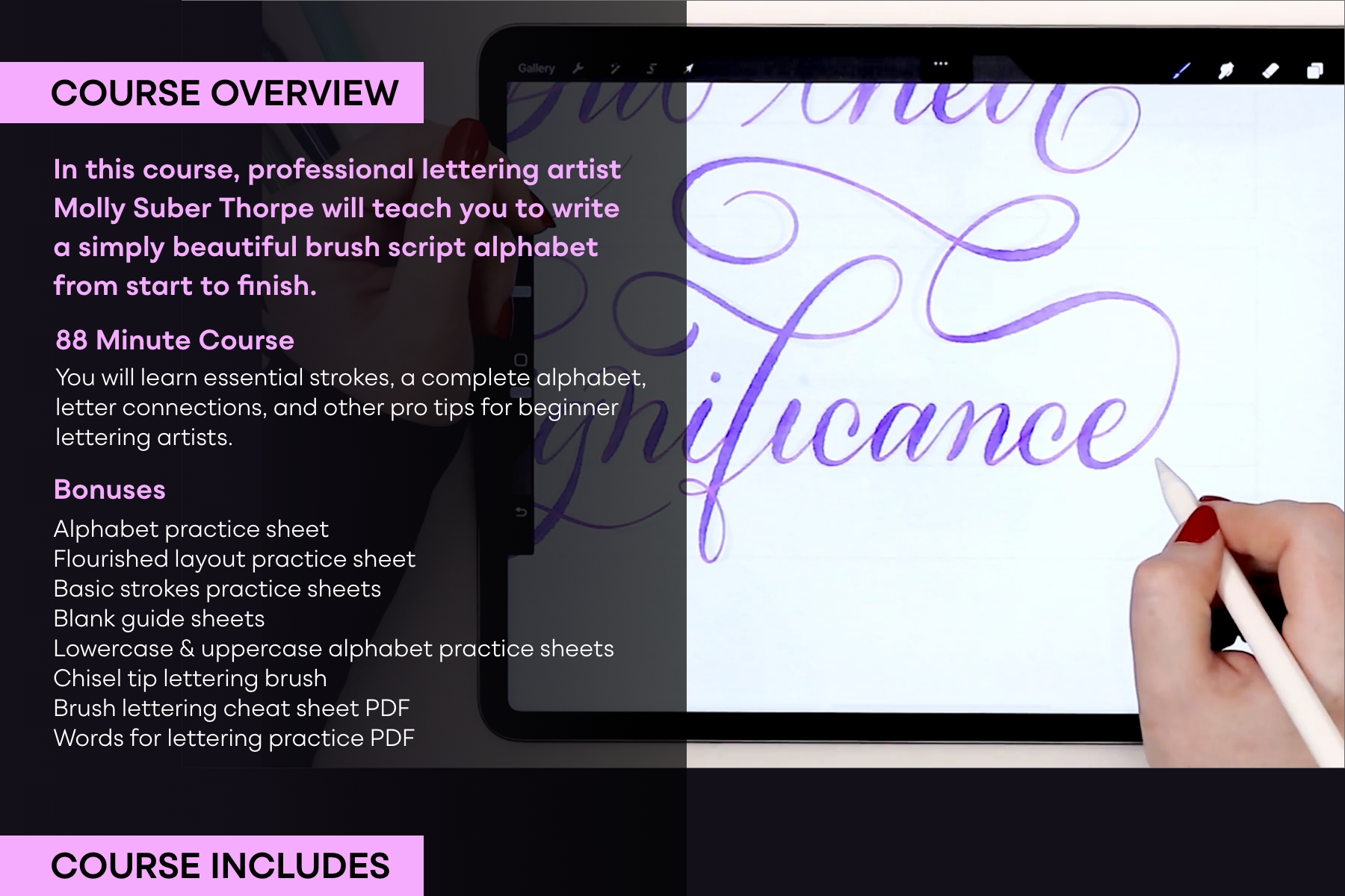 Procreate Brush Lettering For Beginners