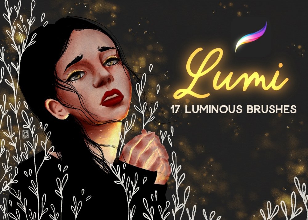 Lumi – 17 Luminous Glowing Brushes For Procreate