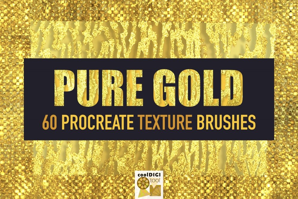 60 Metallic And Glitter Texture Brushes For Procreate