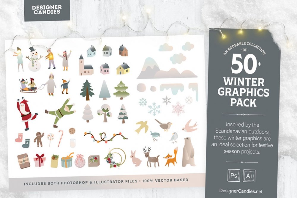 Winter Illustrations & Graphics Collection