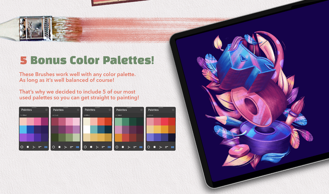 A Collection of Pretty Procreate Colour Palettes - Design Cuts