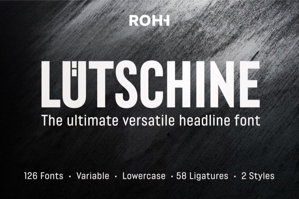 Lütschine Font Mega Family