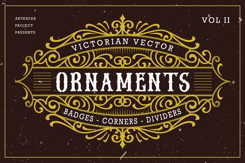 Victorian Vector Ornaments Vol. II