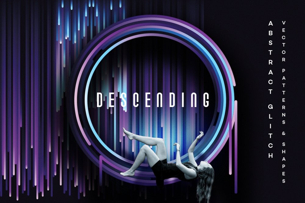 Descending – Glitch Design Elements