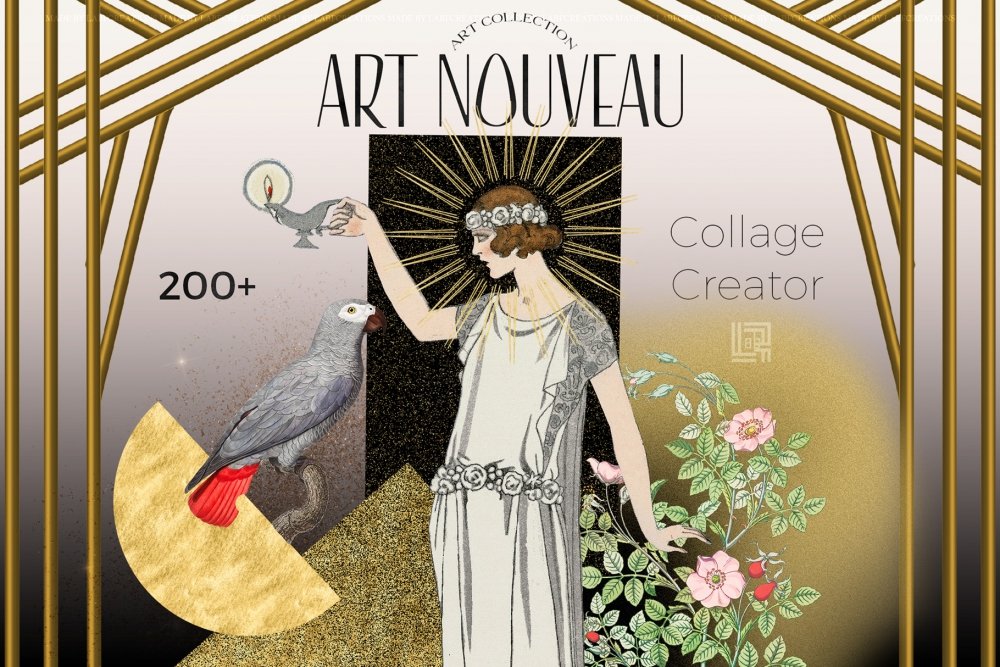 Collage Creator Art Nouveau Art Deco