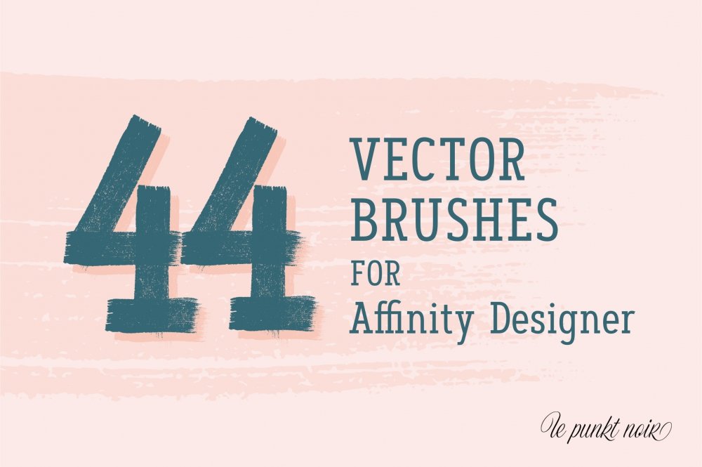 44 Vector Brushes for Affinity Designer