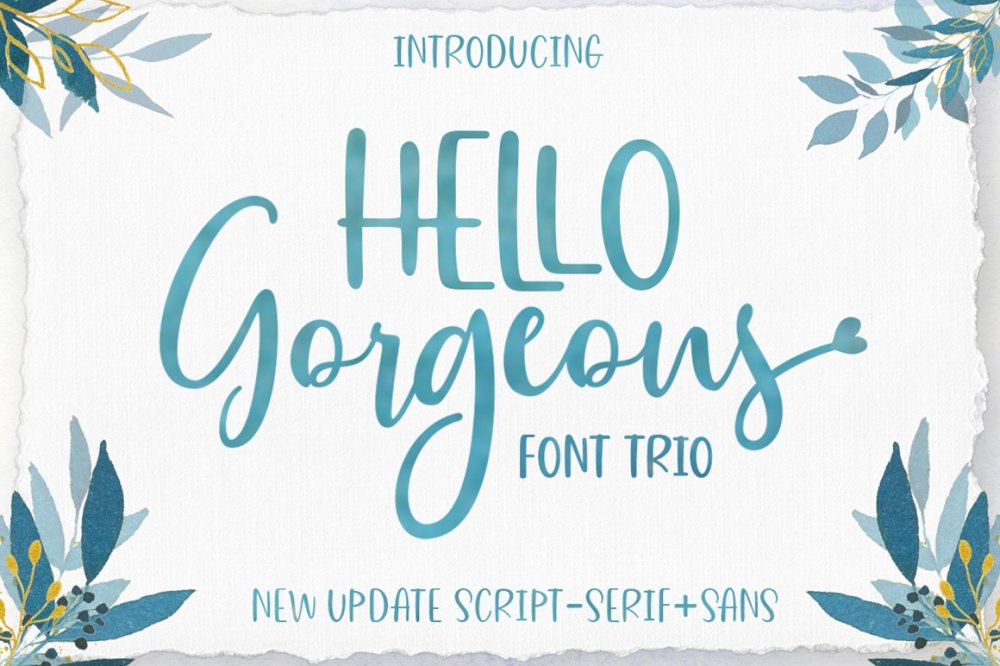 Gorgeous Script Font Trio