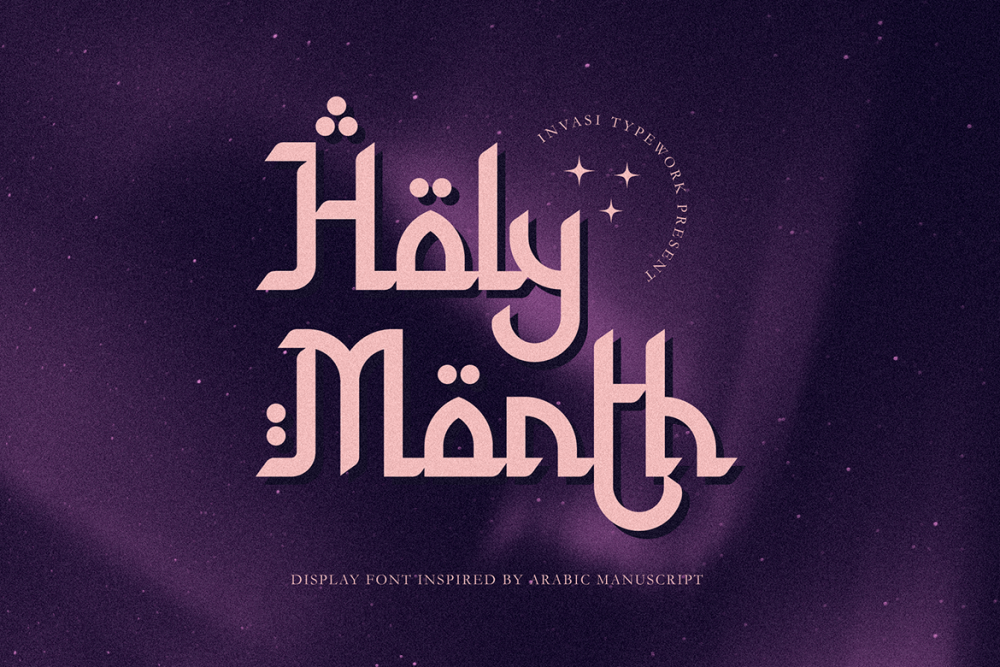 Holy Month – Arabic Display Font