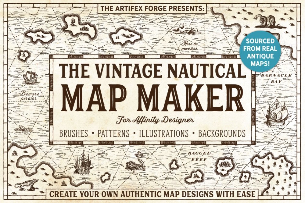 The Vintage Nautical Map Maker – Affinity