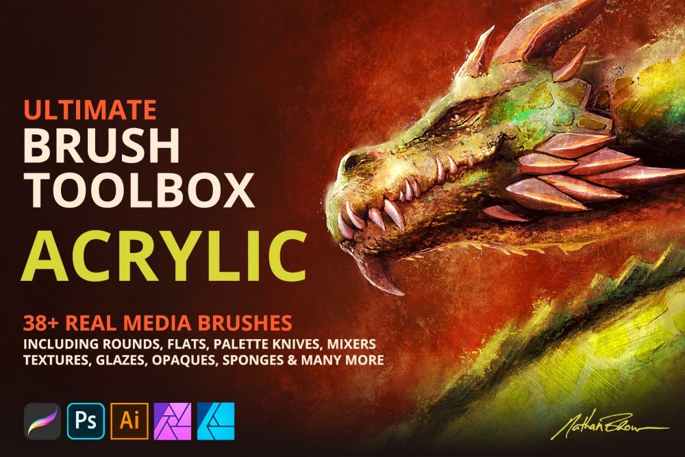 Ultimate Brush Toolbox – Acrylic Brushes