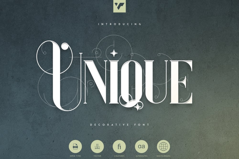 Unique – Decorative Serif Font