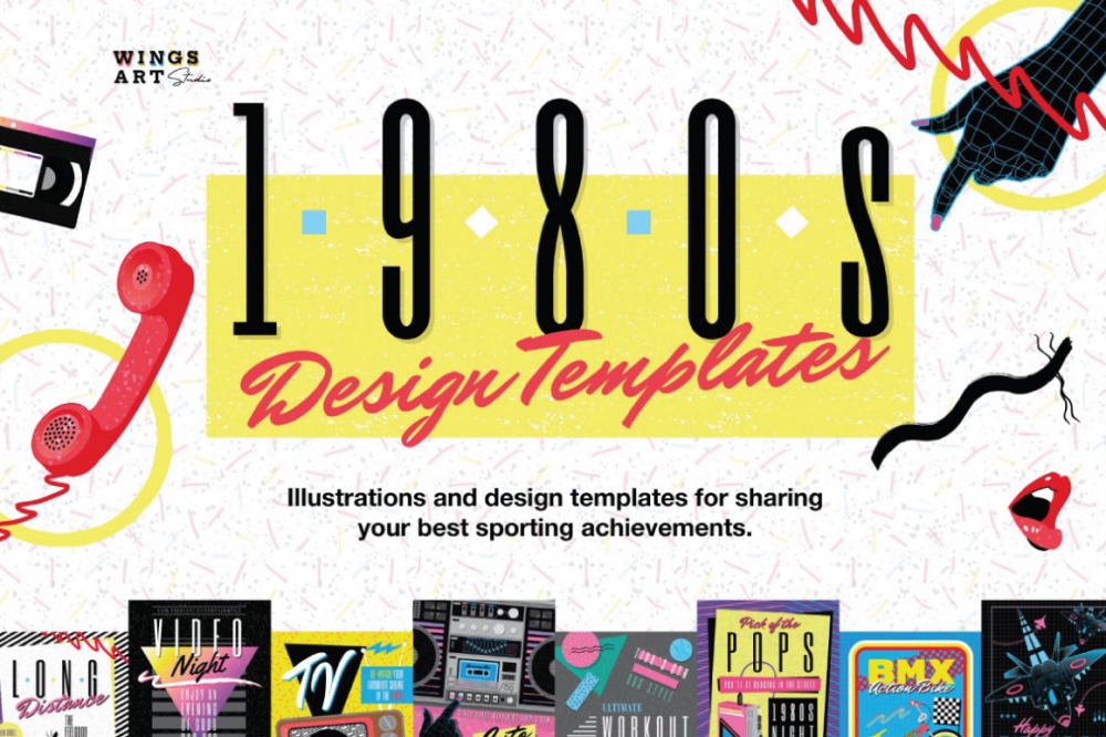 1980’s Retro Design Templates