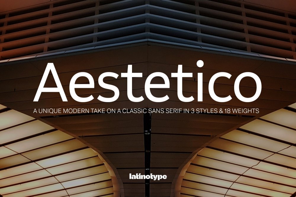 Aestetico: A Modern Take On A Classic Sans Serif