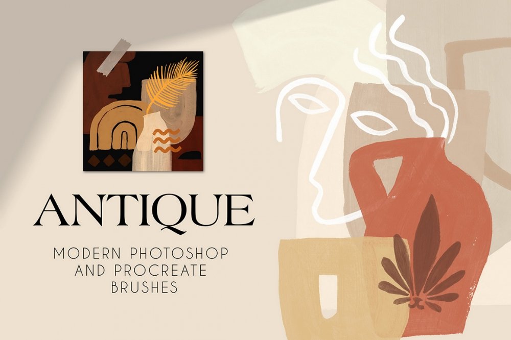 Antique – Photoshop and Procreate Stamp Brushes