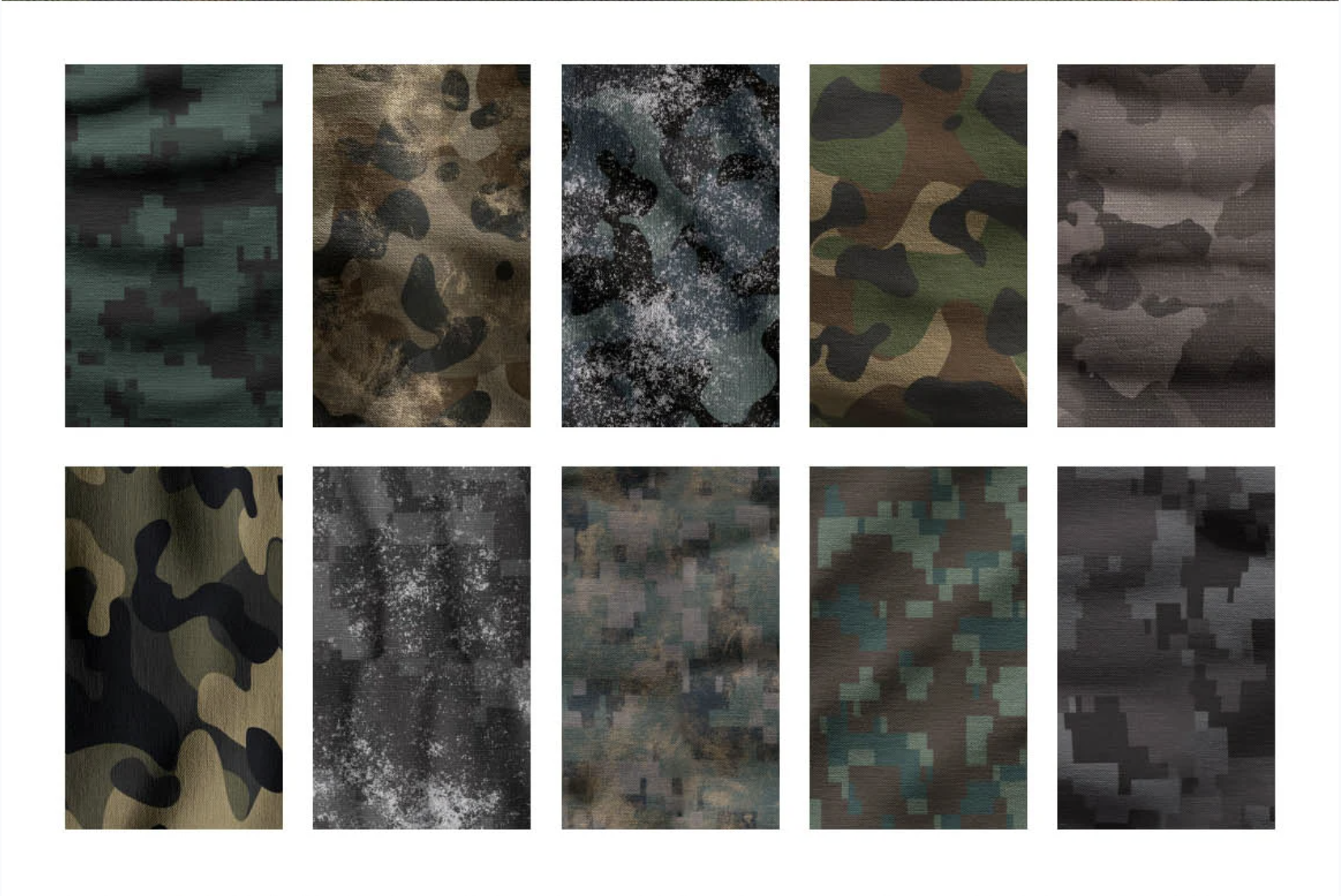 3D Camouflage Patterns For Photoshop