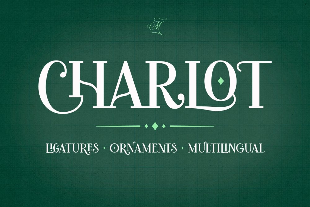 Charlot Decorative Font & Ornaments