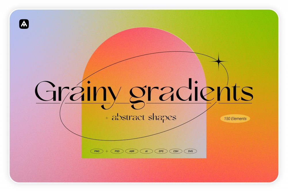 Grainy Gradients – Backgrounds & Abstract Shapes