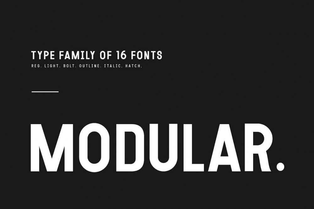 Modular Typeface