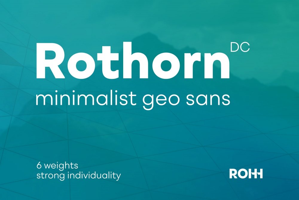 Rothorn DC – Minimalist Geometric Sans