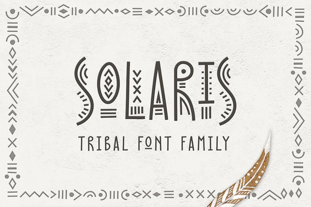 Solaris – Tribal Font Family