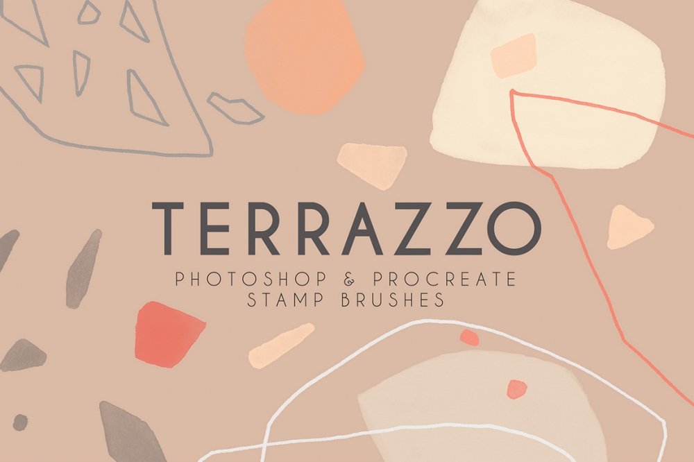 Terrazzo – Modern Photoshop and Procreate Brushes