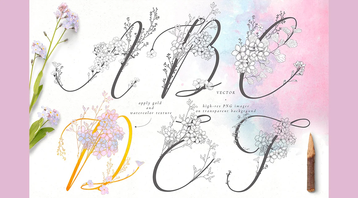 Wonder Flowers – Monograms & Logos