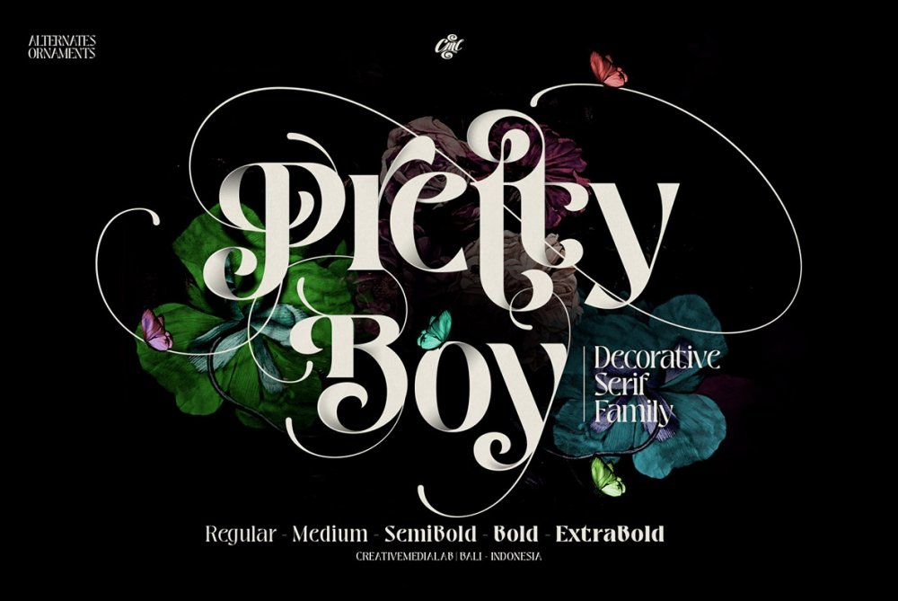 Pretty Boy – Decorative Serif Family