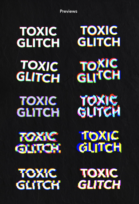 Toxic Potion Glitch Effects Pack