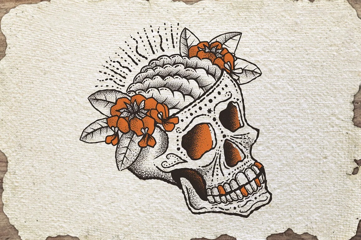 Tattoo Needles - Death's Head Round Lining/Round Shading